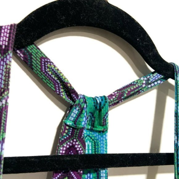 [SOLD] Prana Women's Size M Quinn Dress Cool Green Ibiza Racerback Knee Length - Picture 3 of 10